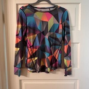 Colorful Geometric Long Sleeve Top